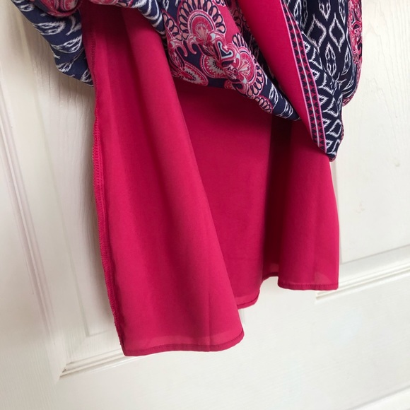 Women’s pink/navy patterned sundress Size 4 - Picture 7 of 7